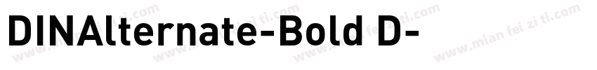 DINAlternate-Bold D字体转换